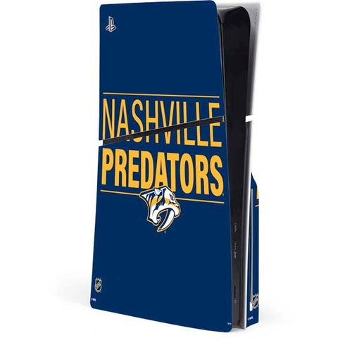 NHL Nashville Predators Lineup PS5 Slim Disk Console Skin