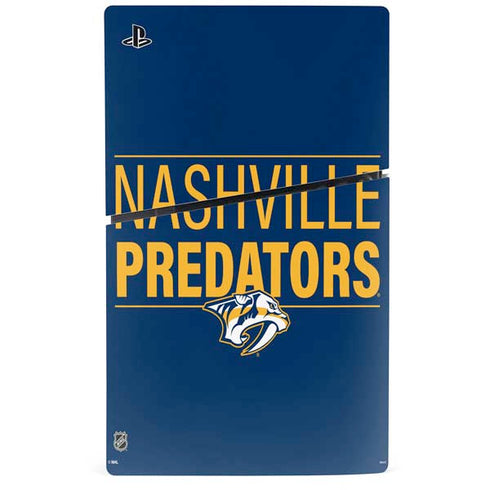 NHL Nashville Predators Lineup PS5 Slim Disk Console Skin