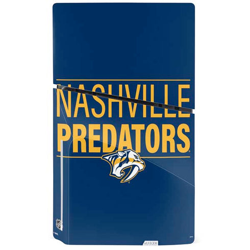 NHL Nashville Predators Lineup PS5 Slim Disk Console Skin