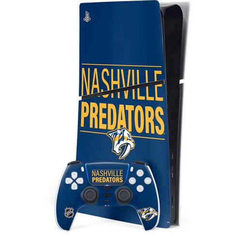 NHL Nashville Predators Lineup PS5 Slim Digital Edition Bundle Skin
