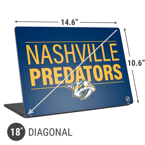 NHL Nashville Predators Lineup Universal Laptop 18in (14.6 x 10.6in) Skin