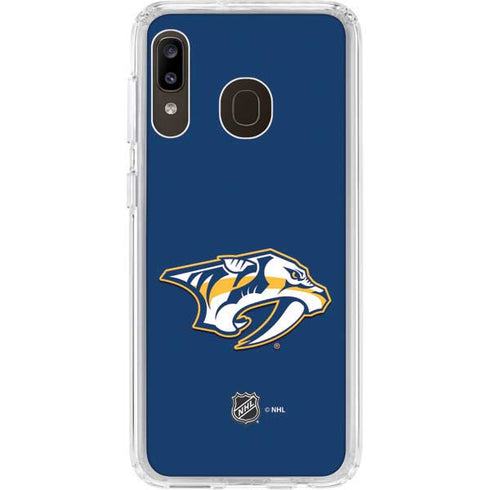 NHL Nashville Predators Logo Galaxy A20 Clear Case