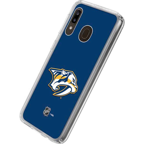 NHL Nashville Predators Logo Galaxy A20 Clear Case