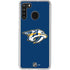 NHL Nashville Predators Logo Galaxy A21 Clear Case