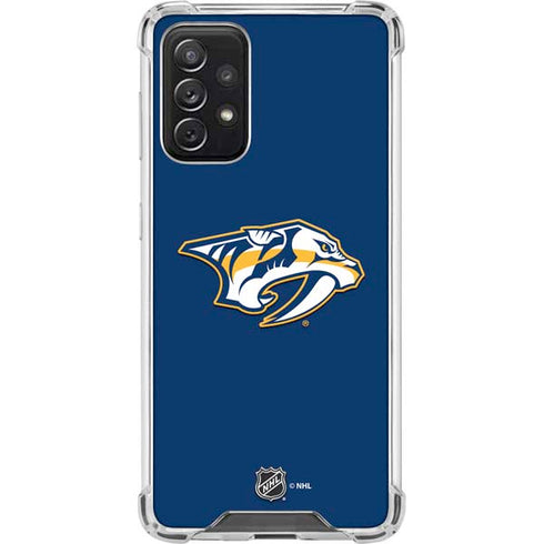 NHL Nashville Predators Logo Galaxy A72 5G Clear Case
