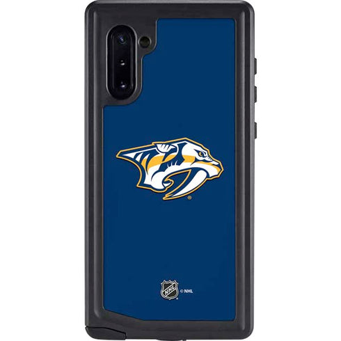 NHL Nashville Predators Logo Galaxy Note 10 Waterproof Case
