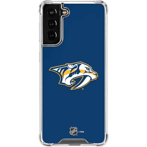 NHL Nashville Predators Logo Galaxy S21 FE Clear Case