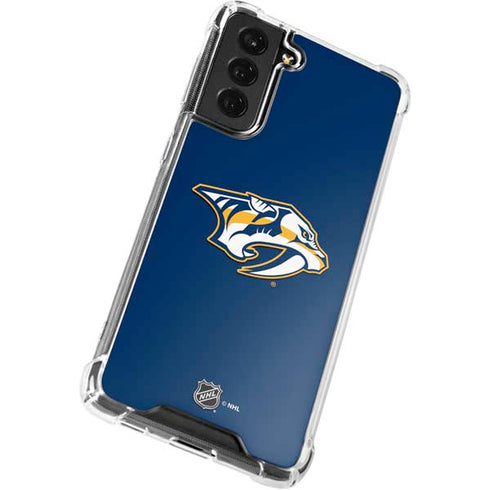 NHL Nashville Predators Logo Galaxy S21 FE Clear Case
