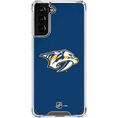 NHL Nashville Predators Logo Galaxy S21 Plus 5G Clear Case