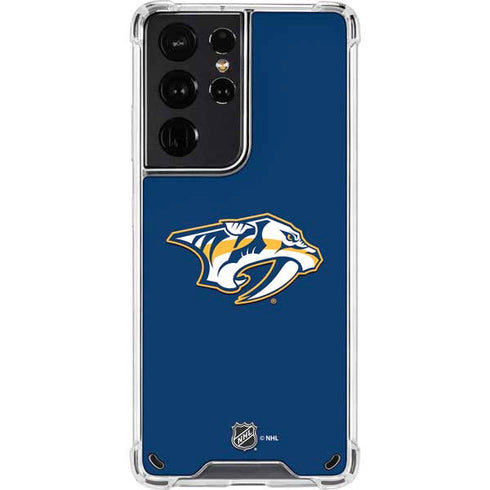 NHL Nashville Predators Logo Galaxy S21 Ultra 5G Clear Case