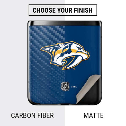 NHL Nashville Predators Logo Galaxy Z Flip Skin