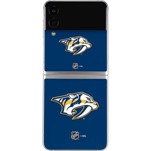 NHL Nashville Predators Logo Galaxy Z Flip4 5G Skin
