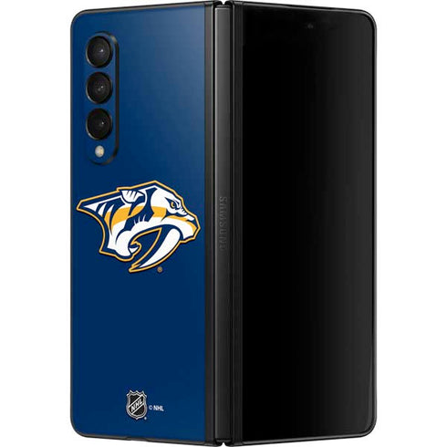 NHL Nashville Predators Logo Galaxy Z Fold3 5G Skin