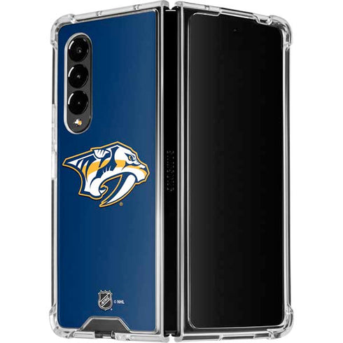 NHL Nashville Predators Logo Galaxy Z Fold4 5G Clear Case
