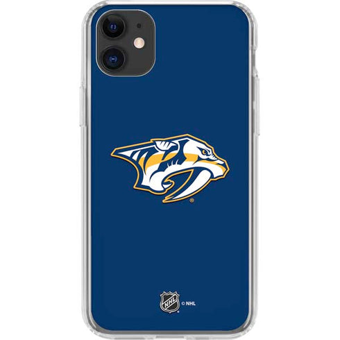 NHL Nashville Predators Logo iPhone 11 Clear Case