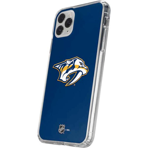 NHL Nashville Predators Logo iPhone 11 Pro Clear Case