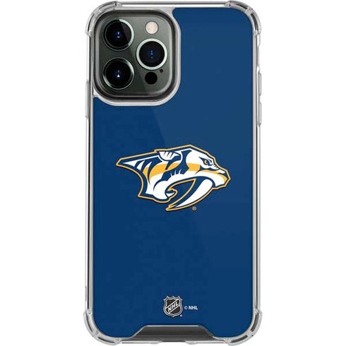 NHL Nashville Predators Logo iPhone 14 Pro Max Clear Case