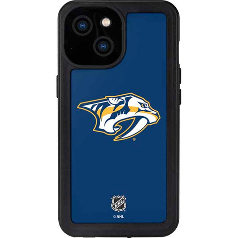 NHL Nashville Predators Logo iPhone 15 Waterproof Case