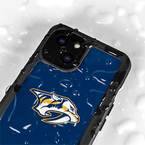 NHL Nashville Predators Logo iPhone 15 Waterproof Case