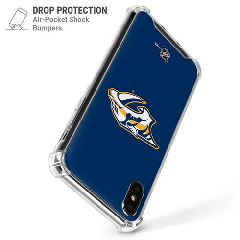 NHL Nashville Predators Logo iPhone XS Max Clear Case