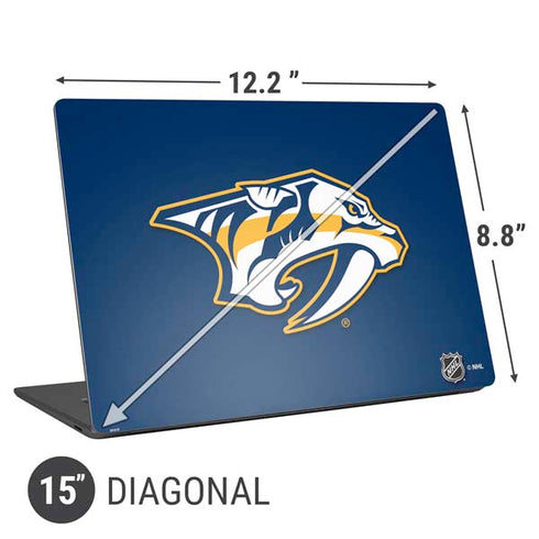 NHL Nashville Predators Logo Universal Laptop 15in (12.2 x 8.8in) Skin
