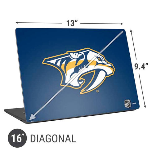 NHL Nashville Predators Logo Universal Laptop 16in (13 x 9.4in) Skin