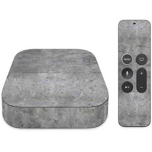 Natural Grey Concrete Apple TV Skin