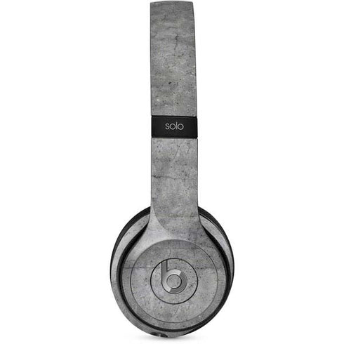 Natural Grey Concrete Beats Solo 2 Wired Skin
