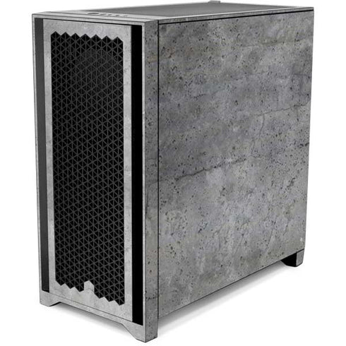 Natural Grey Concrete Corsair 4000D Tempered Glass Mid-Tower ATX Case Skin
