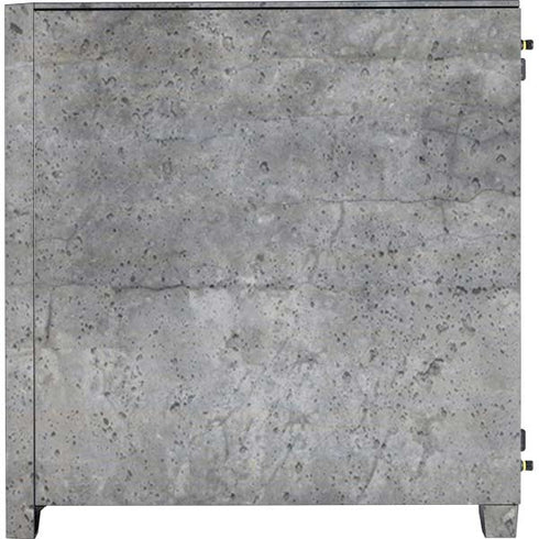 Natural Grey Concrete Corsair 4000D Tempered Glass Mid-Tower ATX Case Skin