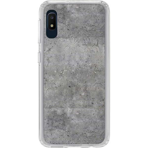 Natural Grey Concrete Galaxy A10e Clear Case