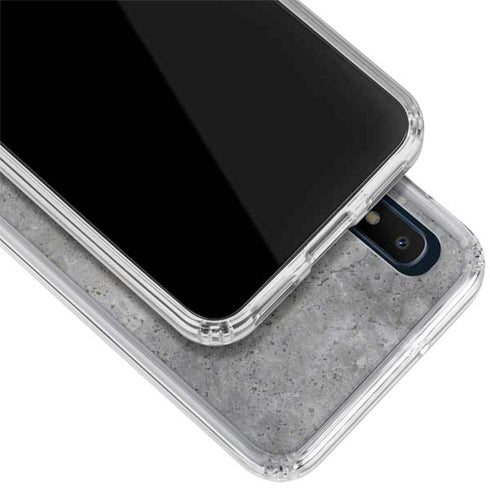Natural Grey Concrete Galaxy A10e Clear Case