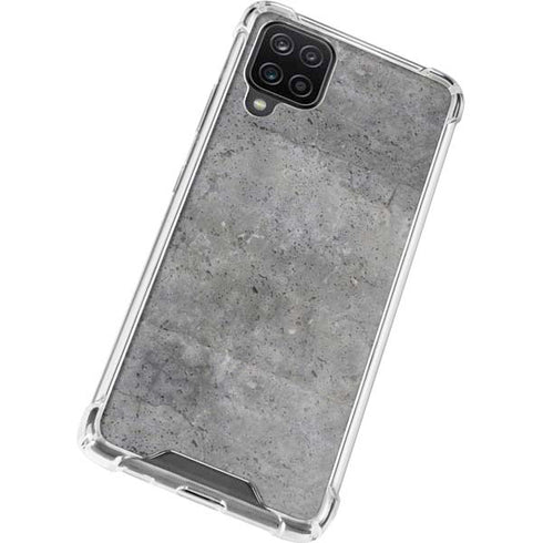 Natural Grey Concrete Galaxy A12 Clear Case