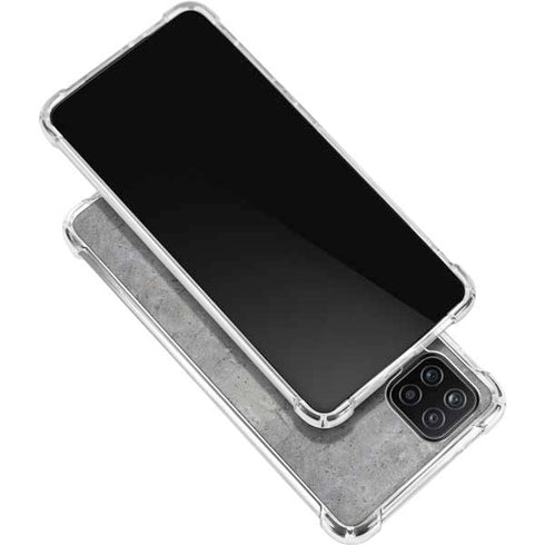 Natural Grey Concrete Galaxy A12 Clear Case