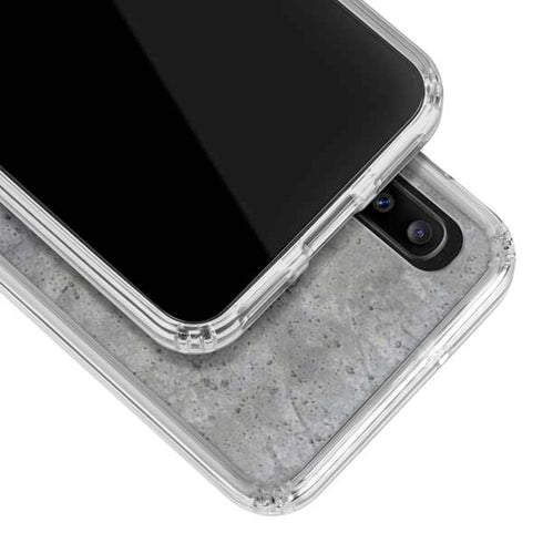 Natural Grey Concrete Galaxy A20 Clear Case