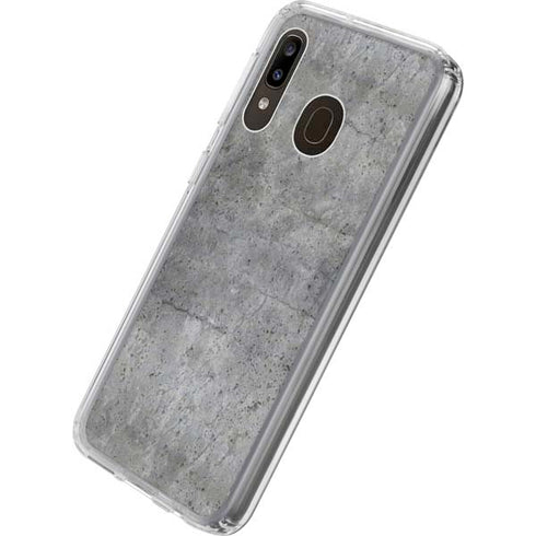 Natural Grey Concrete Galaxy A20 Clear Case