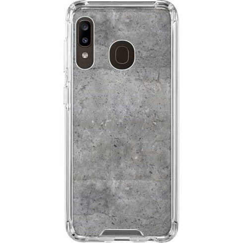 Natural Grey Concrete Galaxy A30 Clear Case