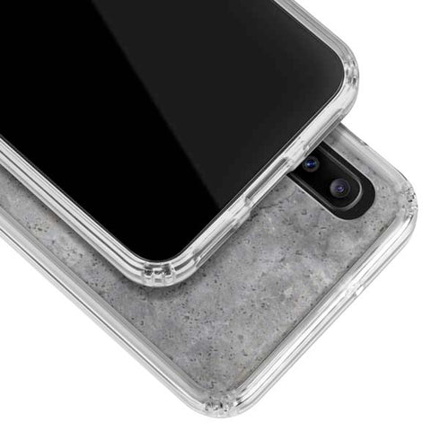 Natural Grey Concrete Galaxy A30 Clear Case