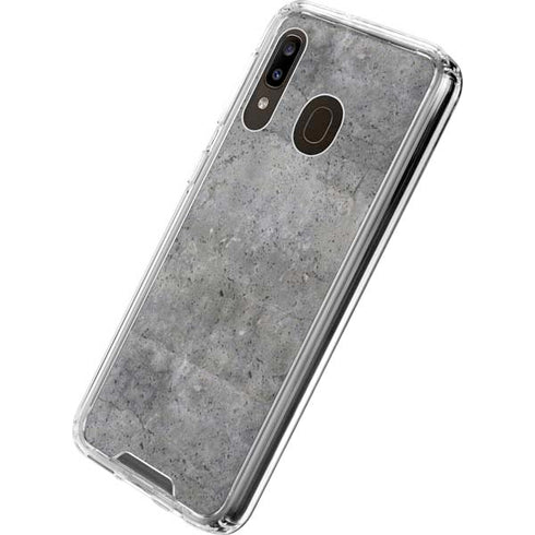 Natural Grey Concrete Galaxy A30 Clear Case
