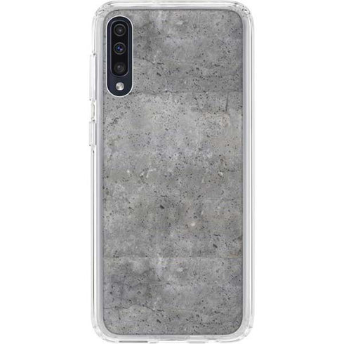 Natural Grey Concrete Galaxy A50 Clear Case