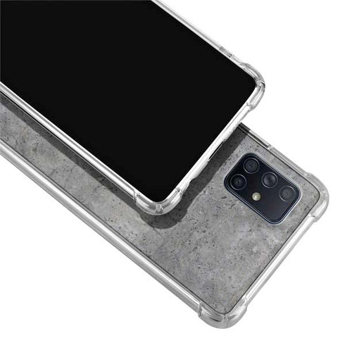Natural Grey Concrete Galaxy A51 5G Clear Case