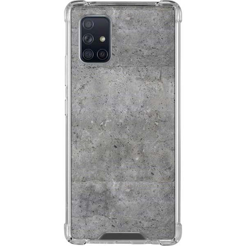 Natural Grey Concrete Galaxy A71 5G Clear Case