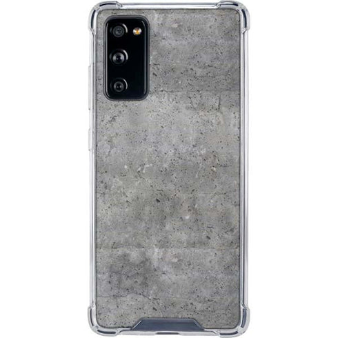 Natural Grey Concrete Galaxy S20 FE Clear Case