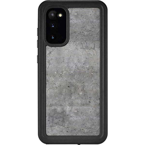 Natural Grey Concrete Galaxy S20 Waterproof Case
