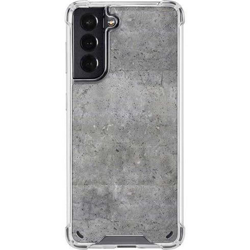 Natural Grey Concrete Galaxy S21 5G Clear Case