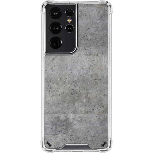 Natural Grey Concrete Galaxy S21 Ultra 5G Clear Case
