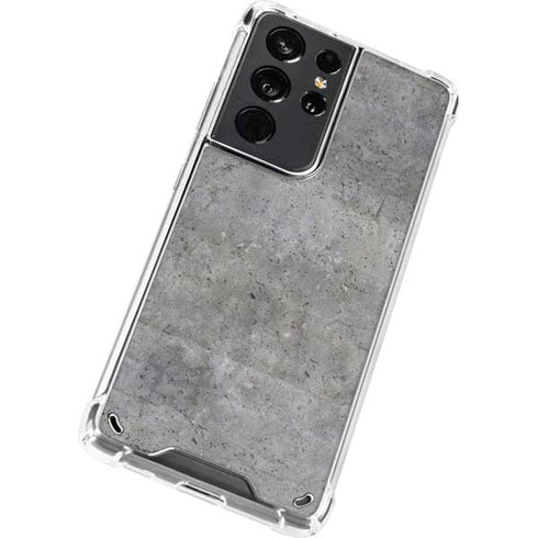 Natural Grey Concrete Galaxy S21 Ultra 5G Clear Case