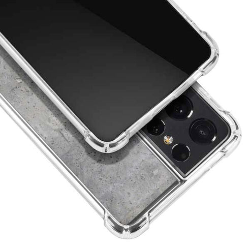 Natural Grey Concrete Galaxy S21 Ultra 5G Clear Case