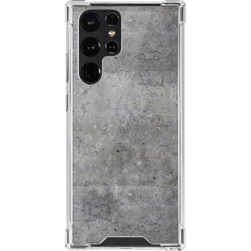 Natural Grey Concrete Galaxy S22 Ultra Clear Case