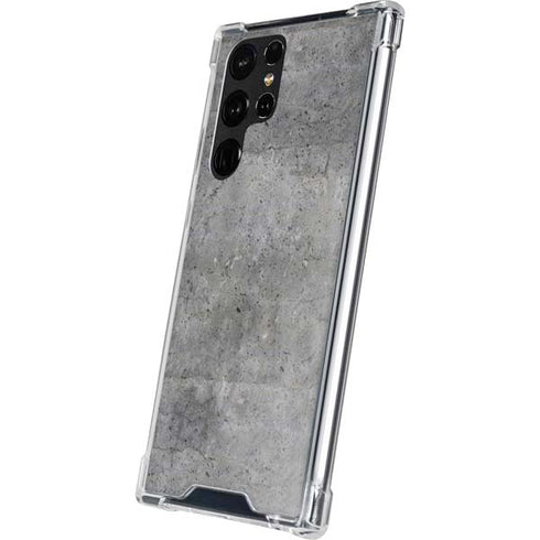 Natural Grey Concrete Galaxy S22 Ultra Clear Case
